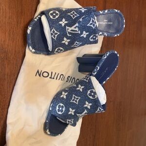 Absolutely stunning ,limited, authentic, brand new Louis Vuitton mules 37.5/7.5